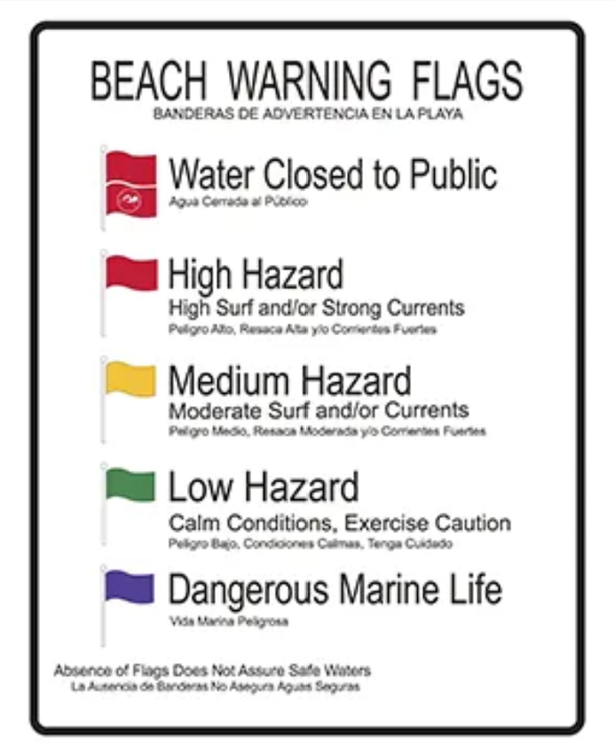 Bay County Florida Real Time Beach flag conditions